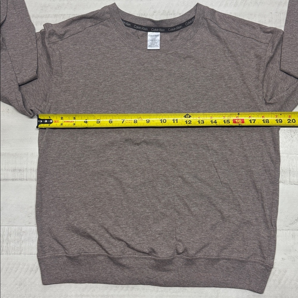 Calvin Klein Pajama Top Long Sleeve Form to Body Fit - Picture 3 of 10
